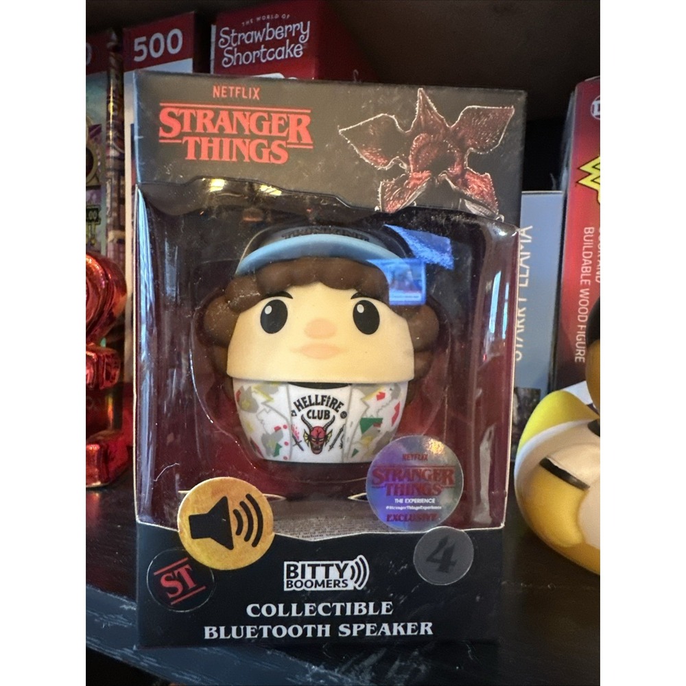 Stranger Things Bitty Boomers Exclusive Bluetooth Speaker Dustin Hellfire Club